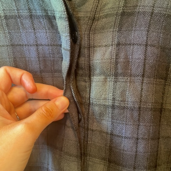Madewell Tartan Flannel Plaid Shirt Dress - Picture 7 of 8